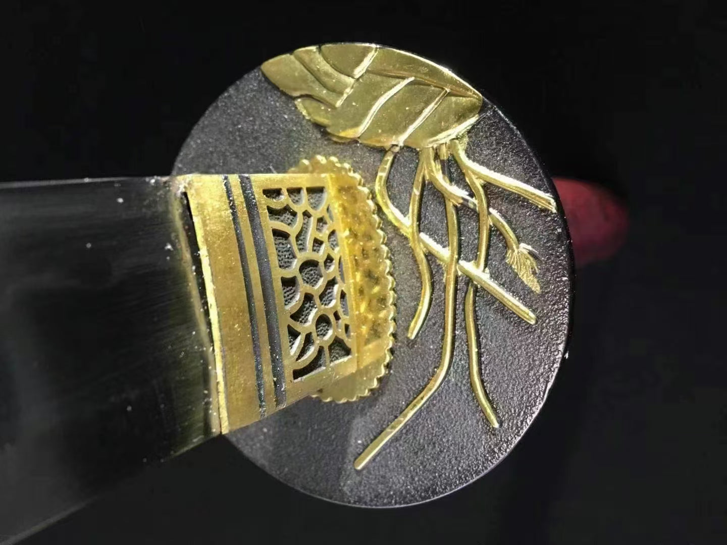 Authentic Katana swords full tang Alloy tsuba T10 steel clay tempered sharp