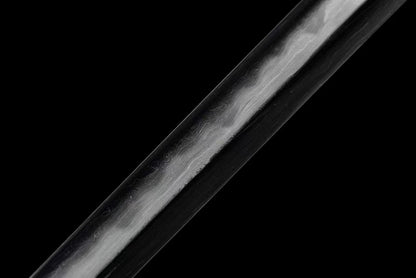 Ninja top quality wood saya Juhe Knife Sword folded pattern steel real hamon abrasive blade handcraft forcollection