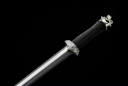 Chinese top quality small han Sword folded pattern steel handcraft best for collection