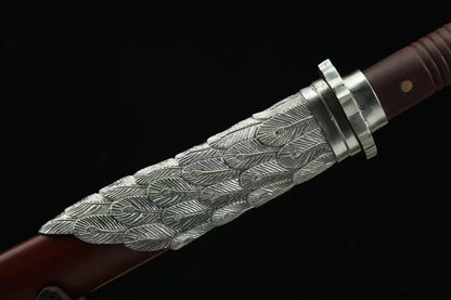 Chinese top quality Ancient Dao Sword feather style fitting handcraft best for collection