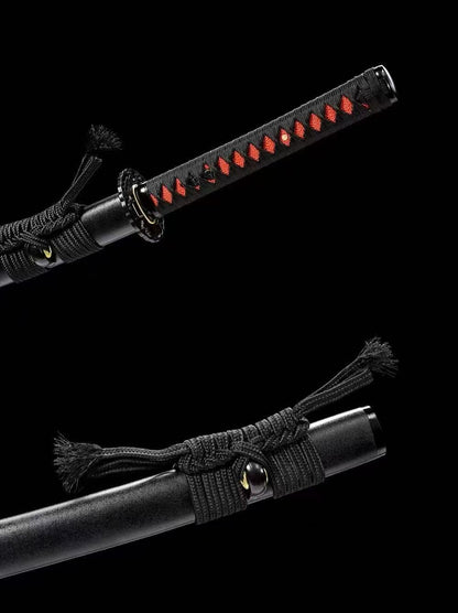 Authentic Katana swords full tang T10 high carbon steel sharp battle ready can cut tree