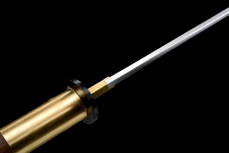 78" Naginata 1095 High Carbon Steel Brass Tsuba Functional Blade Sharp