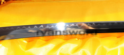 Authentic Katana swords full tang Dragon tsuba T10 steel clay tempered