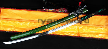 T10 Steel Clay Tempered Katana Japanese sword for samurai full tang battle ready razor sharp