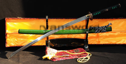 T10 Steel Clay Tempered Katana Japanese sword for samurai full tang battle ready razor sharp