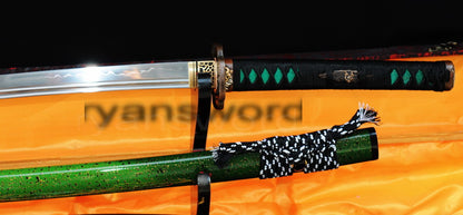 T10 Steel Clay Tempered Katana Japanese sword for samurai full tang battle ready razor sharp