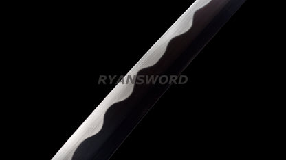 Japanese Katana 2 Piece Set 1095 High Carbon Steel+Folded Steel