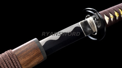 Japanese Katana 2 Piece Set 1095 High Carbon Steel+Folded Steel