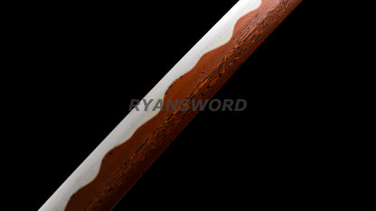 Japanese Katana 2 Piece Set 1095 High Carbon Steel+Folded Steel