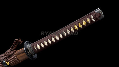Japanese Katana 2 Piece Set 1095 High Carbon Steel+Folded Steel