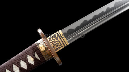 Japanese Sword Set Katana+Wakizashi Unokubi-Zukuri Blade Full Tang