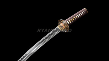 Japanese Sword Set Katana+Wakizashi Unokubi-Zukuri Blade Full Tang