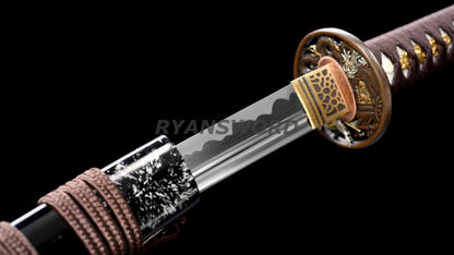 Japanese Sword Set Katana+Wakizashi Unokubi-Zukuri Blade Full Tang