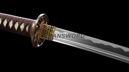 Japanese Sword Set Katana+Wakizashi Unokubi-Zukuri Blade Full Tang