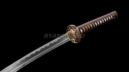 Japanese Sword Set Katana+Wakizashi Unokubi-Zukuri Blade Full Tang