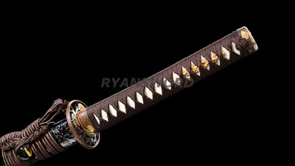 Japanese Sword Set Katana+Wakizashi Unokubi-Zukuri Blade Full Tang