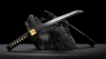 Tanto Japanese Short Sword 1095 High Carbon Steel Clay Tempered