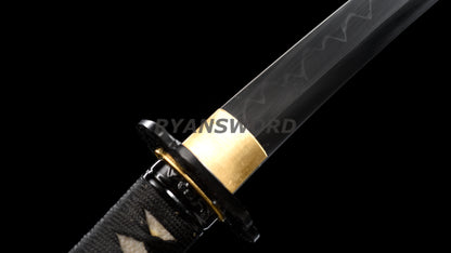Tanto Japanese Short Sword 1095 High Carbon Steel Clay Tempered