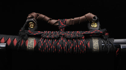 Tachi Japanese Sword 1095 High Carbon Steel Clay Tempered Full Tang Sharp