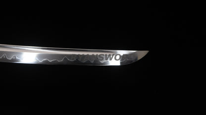 Tachi Japanese Sword 1095 High Carbon Steel Clay Tempered Full Tang Sharp