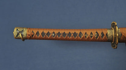 Tachi Japanese Samurai Sword 1095 Folded Steel Damscus Steel full tang sharp