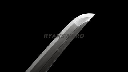 Tanto Short Japanese Sword Damascus Steel Full Tang Battle Ready