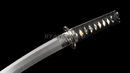 Tanto Short Japanese Sword Damascus Steel Full Tang Battle Ready