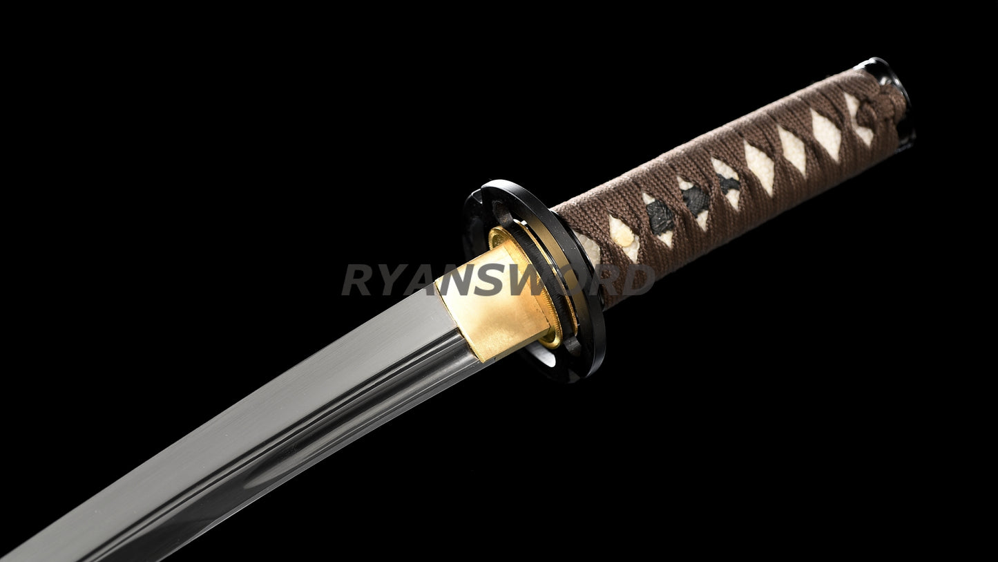 Tanto Japanese Short Sword 1095 High Carbon Steel Full Tang Sharp