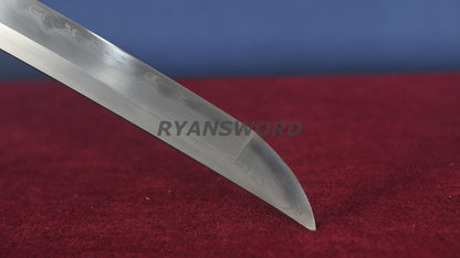 Wakizashi Honsanmai Clay Tempered Full Rayskin Saya Copper Tsuba Heavy Cutting