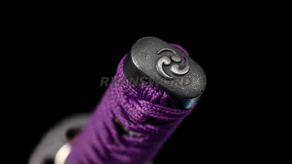 Folded Steel Tanto Japanese Short Sword Musashi Tsuba Abrasived Hamon Sharp