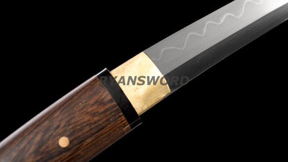 Tanto Japanese Short Sword 1095 High Carbon Steel Clay Tempered