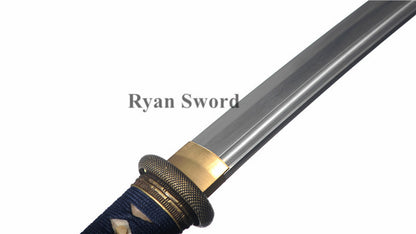 Wakizashi Damascus Folded Steel Full Tang Sharp japanese swords