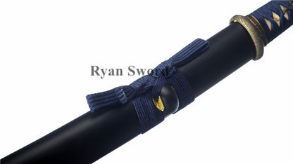 Wakizashi Damascus Folded Steel Full Tang Sharp japanese swords