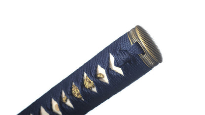Wakizashi Damascus Folded Steel Full Tang Sharp japanese swords
