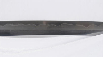 Tachi Folded 1095 Carbon Steel Clay Tempered Full-Rayskin Saya Copper Tsuba