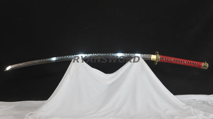 Tachi 1095 High Carbon Steel Clay Tempered full tang sharp japanese sword