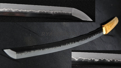 Tamahagane Shirasaya Katana Japanese Sword Clay Tempered Hand-Polished