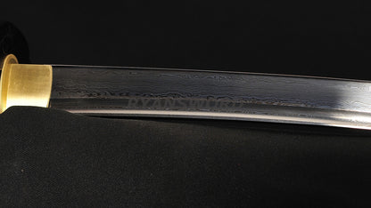 Razor Sharp Wakizashi Folded Steel Blade Iron Fittings Japanese swords