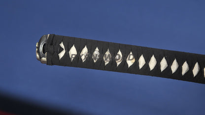 Katana Clay Tempered Choji Hamon With Polish Snake Tsuba Rayskin Saya