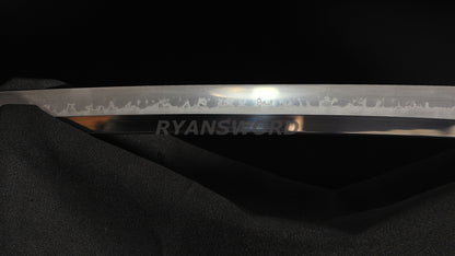 Shirasaya Katana Choji Hamon Clay Tempered full tang sharp japanese sword