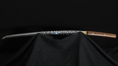 Shirasaya Katana Choji Hamon Clay Tempered full tang sharp japanese sword
