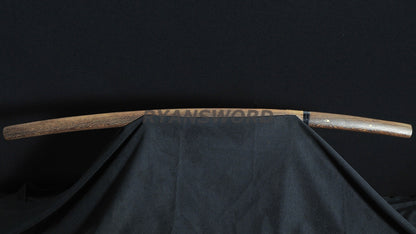 Shirasaya Katana Choji Hamon Clay Tempered full tang sharp japanese sword