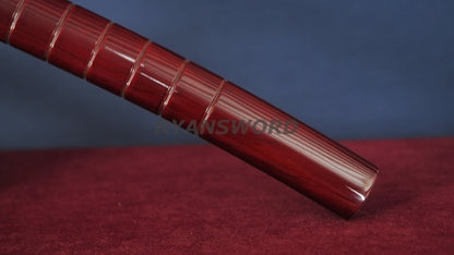 Choji Hamon Katana Koshi SORI 1095 Steel full tang sharp red saya
