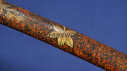 Katana 1095 Steel Hitatsura Hamon lacquer Painting Saya japanese sword full tang