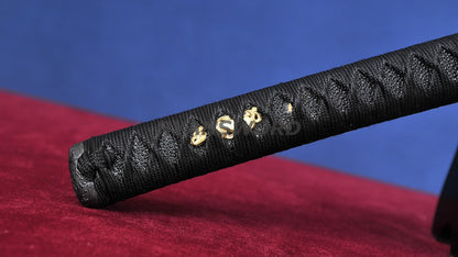 Katana 1095 Steel Choji Hamon Hazuya Polish lacquer Painting Saya full tang
