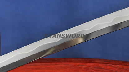 Shirasaya T10 Steel Clay Tempered High-End Polish full tang sharp