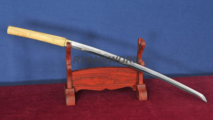 Shirasaya T10 Steel Clay Tempered High-End Polish full tang sharp