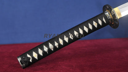 katana T10 Steel Clay Tempered High-End Polish top quality japanese sword