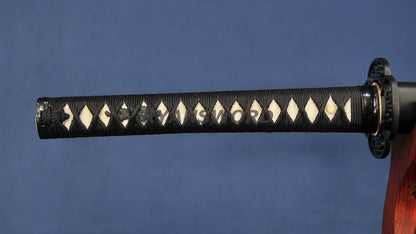 T10 Steel Clay Tempered Katana iron tsuba japanese sword full tang