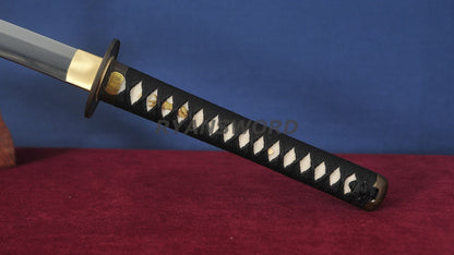 Katana 1095 High Carbon Steel Wolf Tsuba Japanese swords full tang